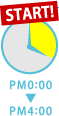 START!PM0:00 ▼ PM4:00